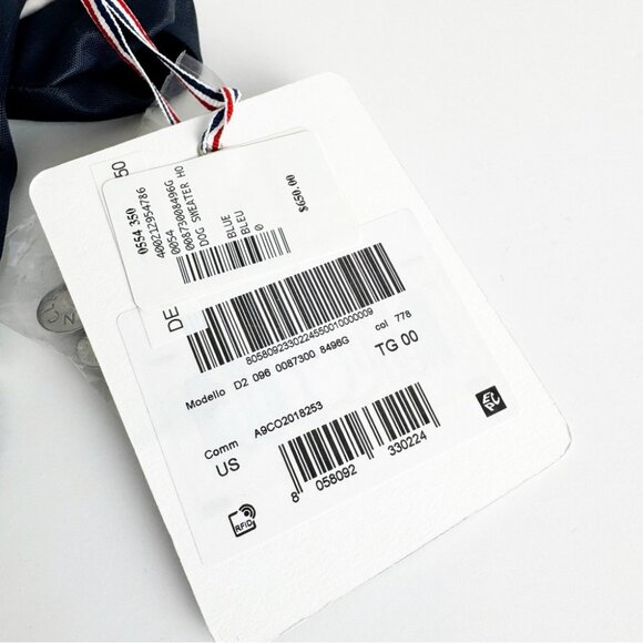 NWT Moncler x Poldo Dog Couture Sweater size 00 Navy Blue - Picture 7 of 11